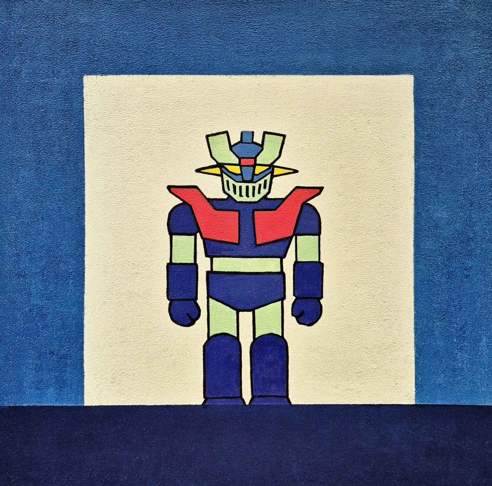 동경 _ 로봇, 60.7x60.7cm, Acrylic on canvas, 2025