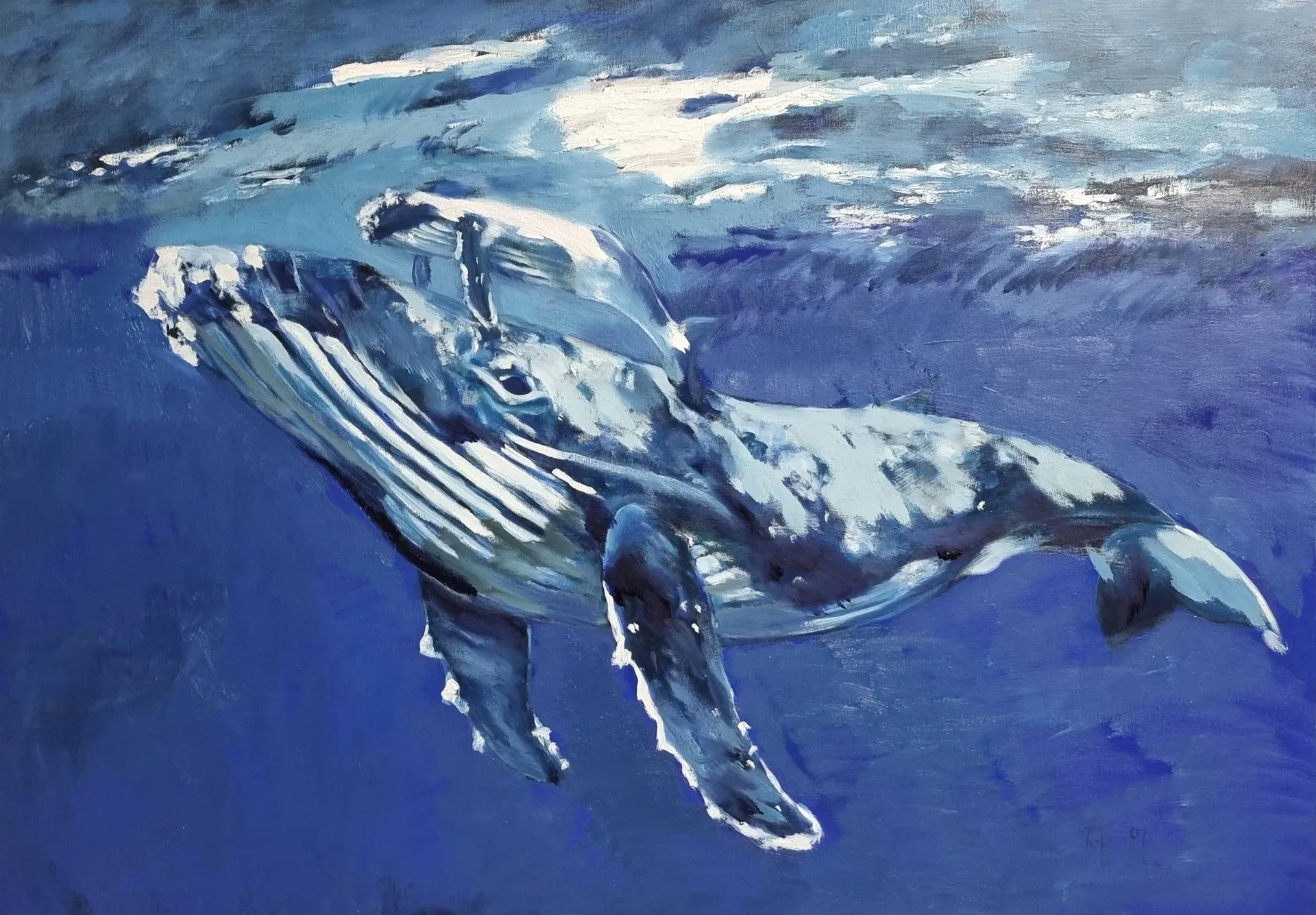 박정연, 바다의 품속에, 90.9x65.1cm, 2025
